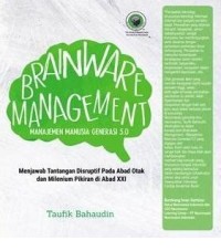 BRAINWARE MANAGEMENT MANAJEMEN MANUSIA GENERASI 5.0