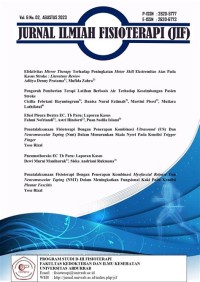 JURNAL FISIOTERAPI : JURNAL ILMIAH FISIOTERAPI VOLUME 4, NOMOR 1