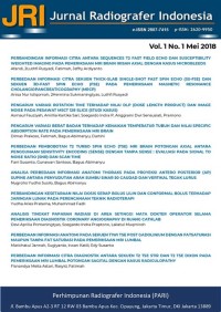 JURNAL RADIOLOGI : JURNAL RADIOGRAFER INDONESIA VOLUME 3, NOMOR 2