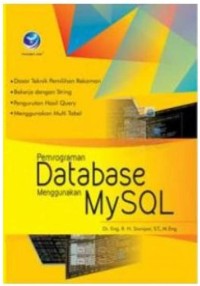 PEMROGRAMAN DATABASE  MENGGUNAKAN MYSQL